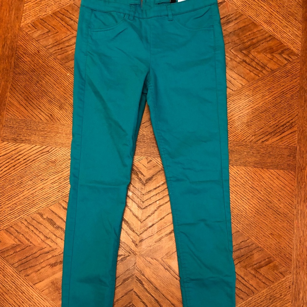 Jade Green Skinny crop Ankle length pants Sz 6